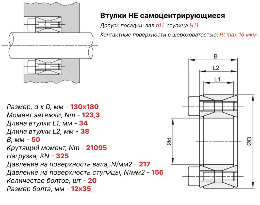 Чертеж втулка зажимная ВК40 130х180 Чертеж втулка зажимная ВК40 130х180